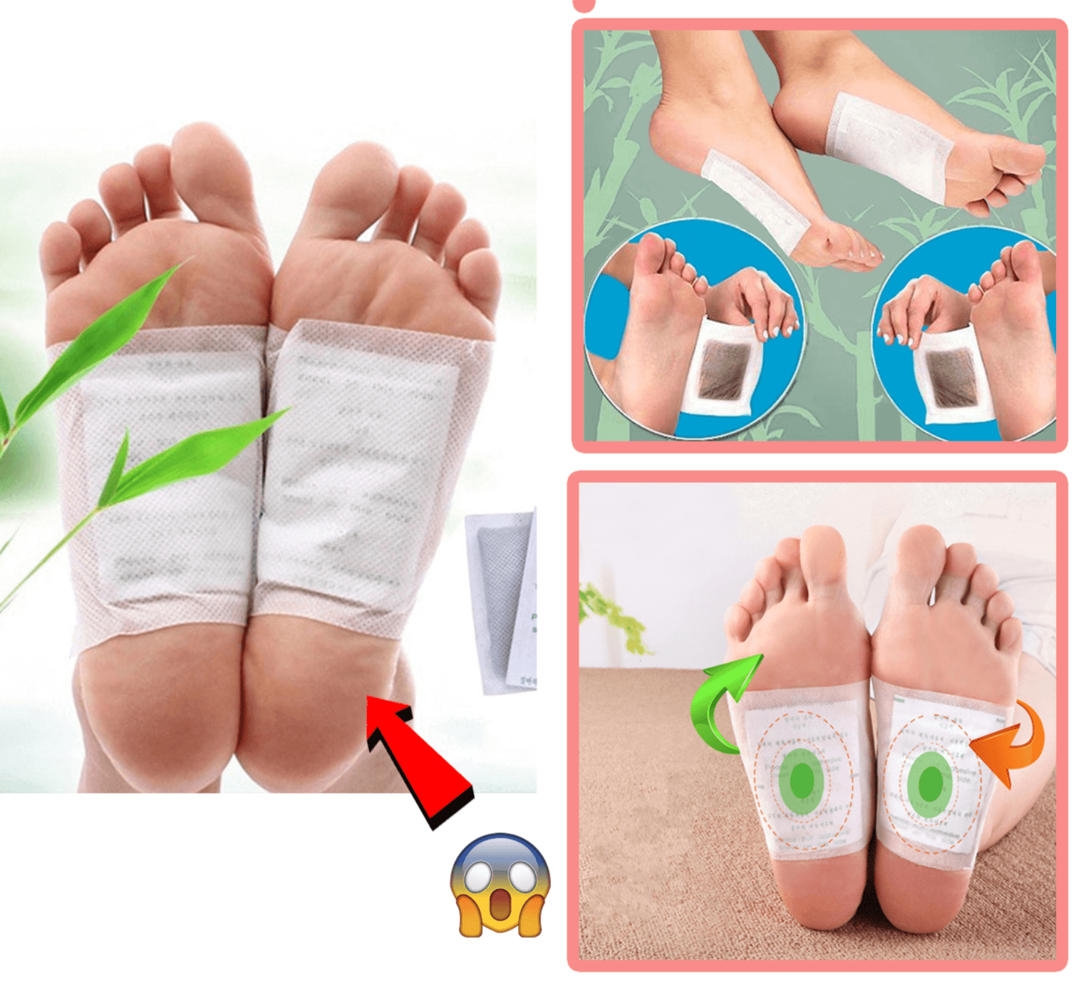 Detox Herbal Foot Patches ( Set of 30 pcs )