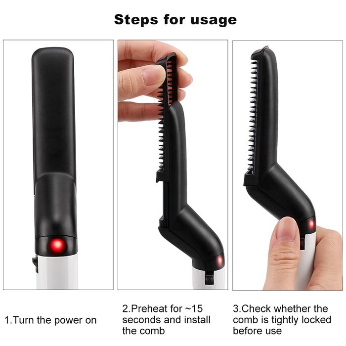 Beard & Hair Straightener Comb