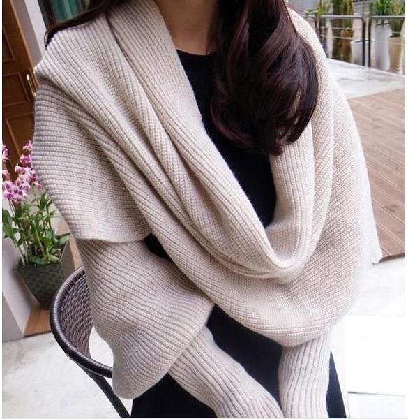 Sleeve Wool Scarf