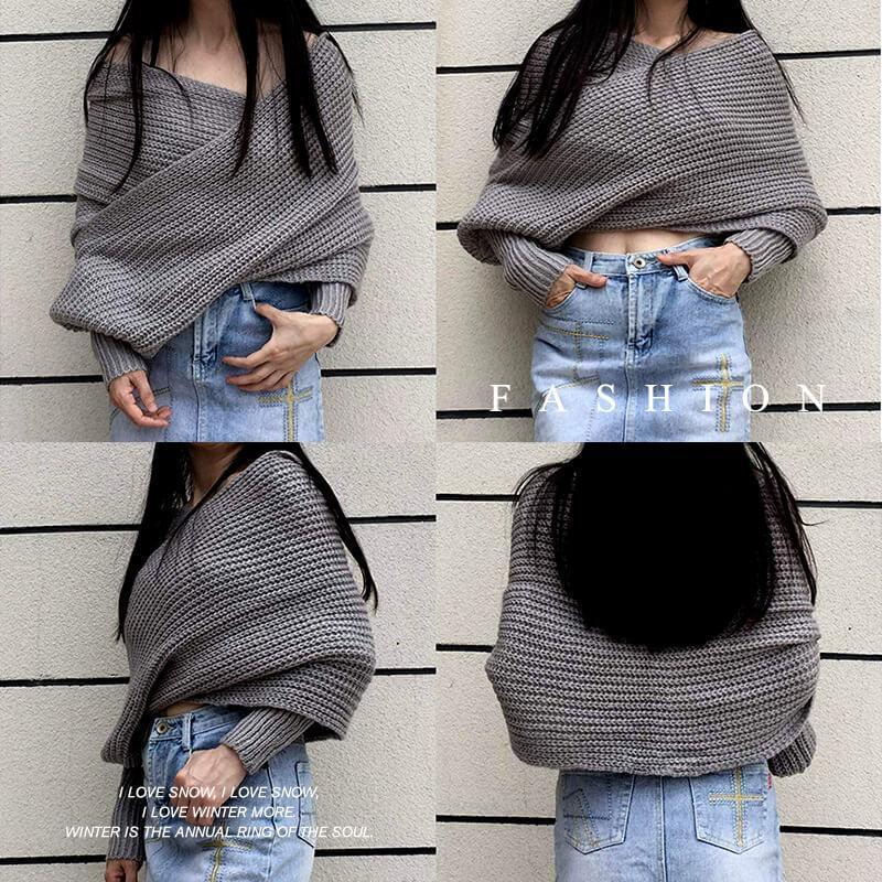 Sleeve Wool Scarf